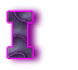 Neon schwarz alphabete