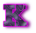 Neon schwarz alphabete