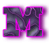 Neon schwarz alphabete