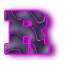 Neon schwarz alphabete