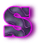 Neon schwarz alphabete
