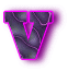 Neon schwarz alphabete