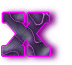 Neon schwarz alphabete