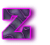 Neon schwarz alphabete