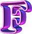 Purpur rosa alphabete