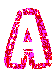 Rosa glitzer 4 alphabete