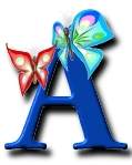 Schmetterlinge schleife alphabete