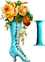 Stiefel mit rosen alphabete