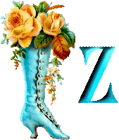 Stiefel mit rosen alphabete