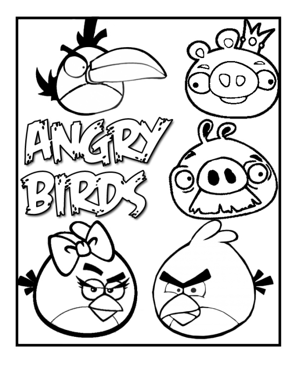 Angry birds ausmalbilder