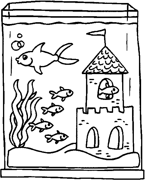 Aquarium ausmalbilder