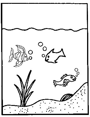 Aquarium ausmalbilder