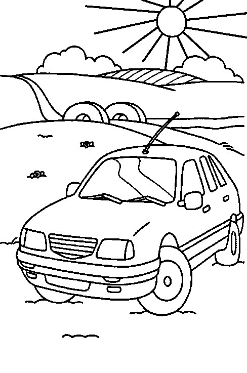 Auto ausmalbilder
