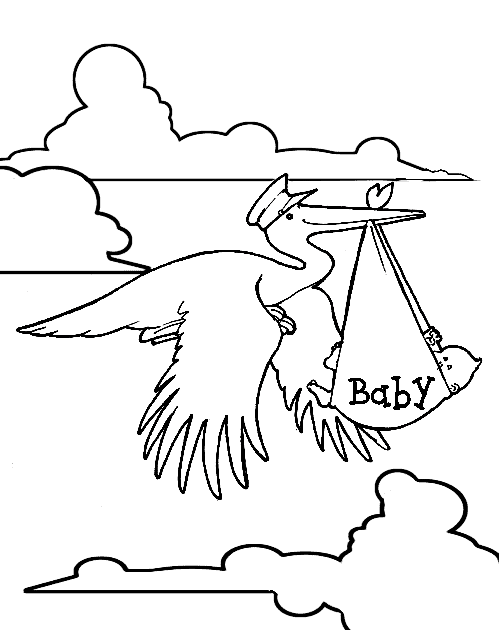 Baby Ausmalbilder | Animaatjes.de
