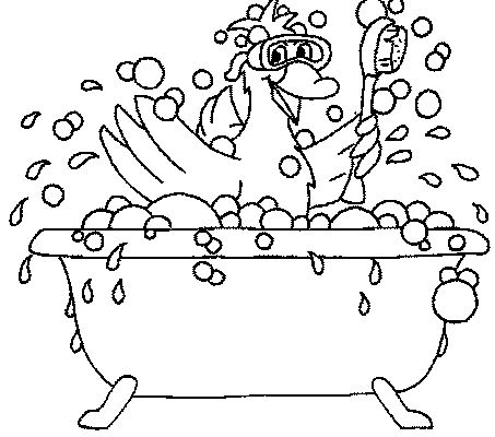 Badewanne ausmalbilder