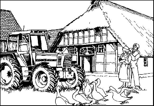 Bauernhaus ausmalbilder