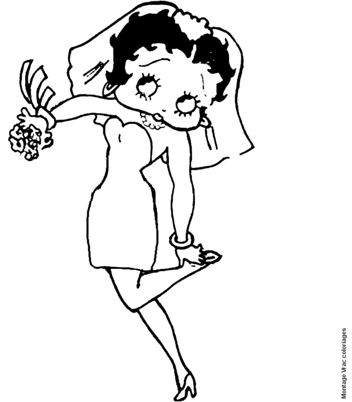 Betty boop ausmalbilder