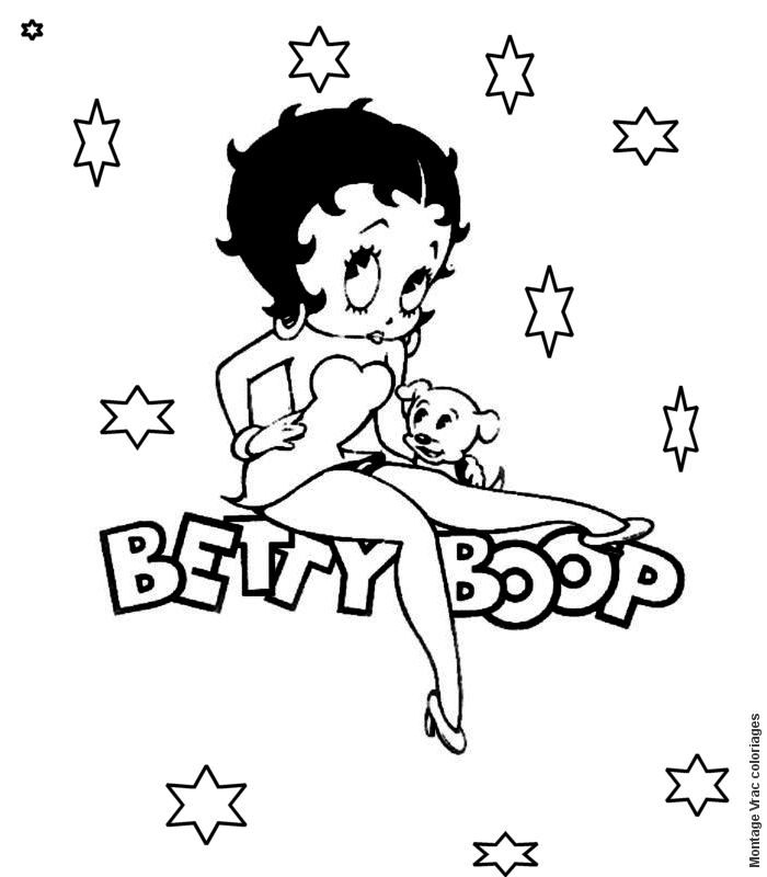 Betty boop ausmalbilder