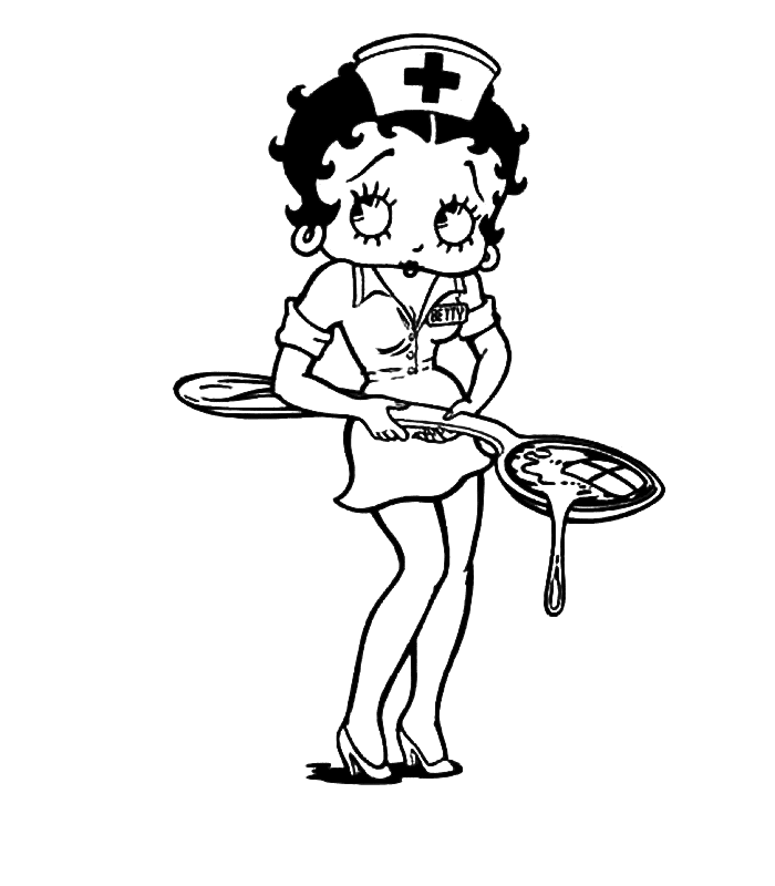 Betty boop ausmalbilder