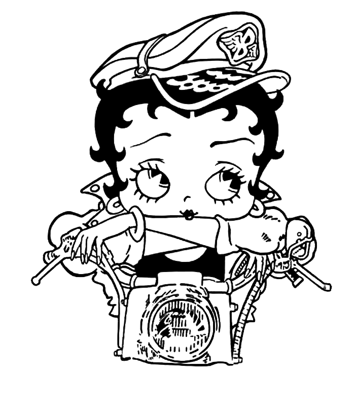 Betty boop ausmalbilder