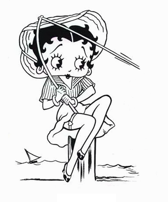 Betty boop ausmalbilder