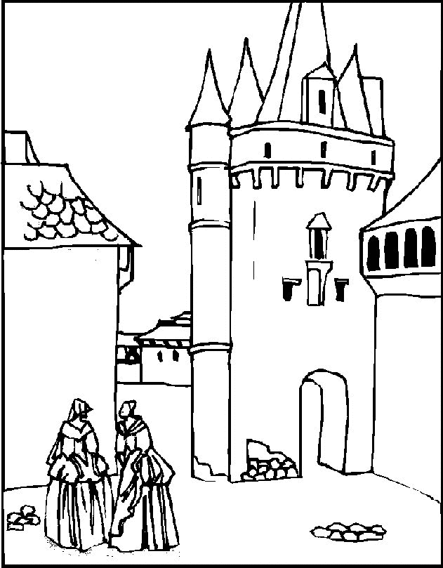 Burgen und schlosser ausmalbilder