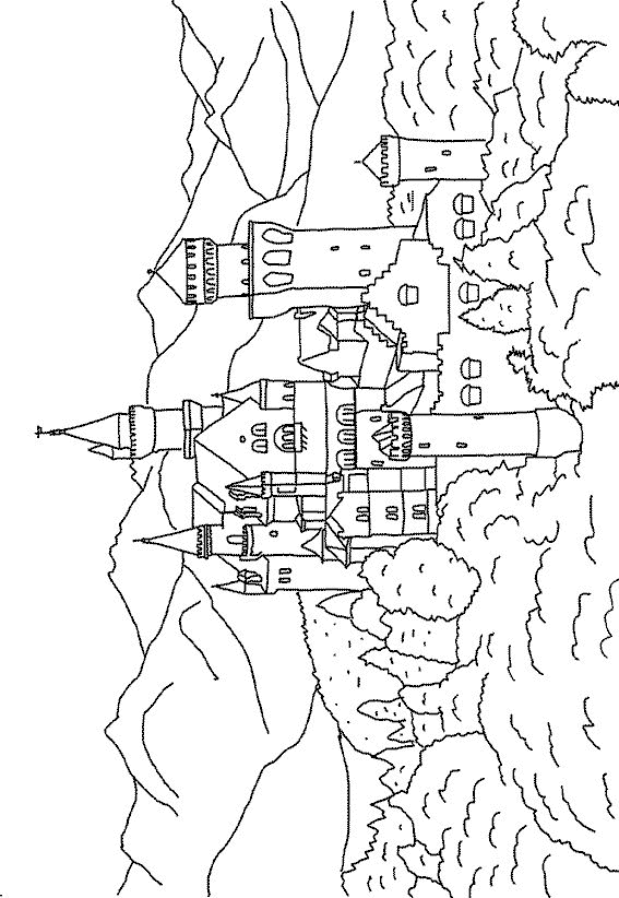 Burgen und schlosser ausmalbilder