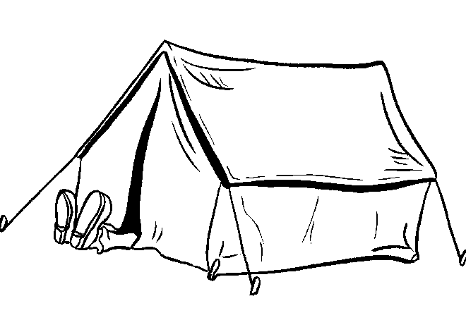 Camping ausmalbilder