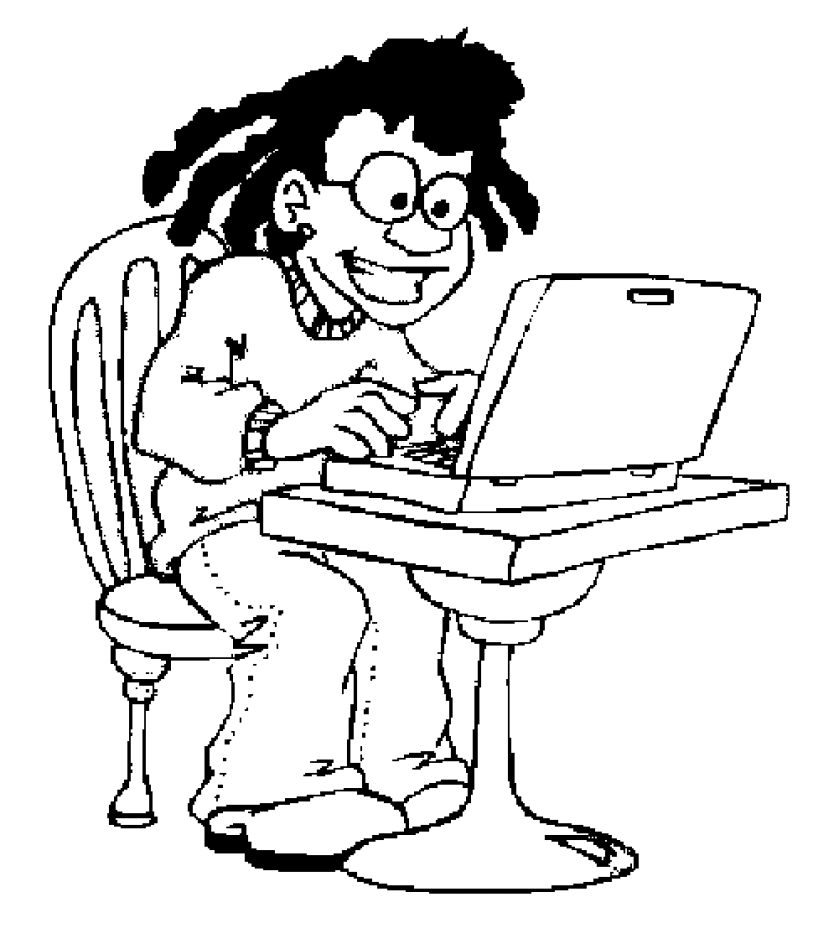 Computer Ausmalbilder | Animaatjes.de