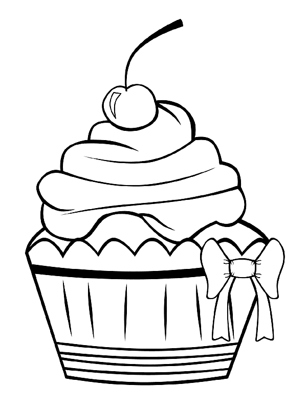 Cupcakes ausmalbilder
