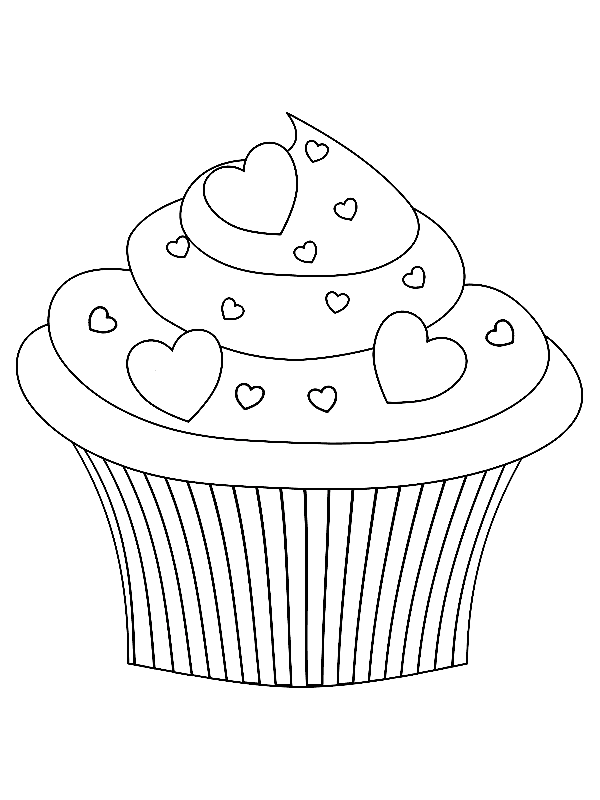 Cupcakes ausmalbilder