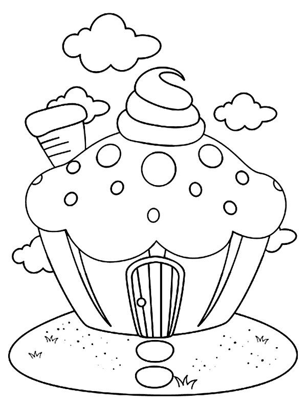 Cupcakes ausmalbilder