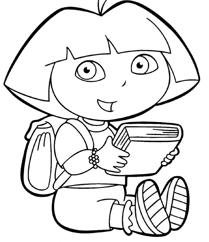 Dora das explorer ausmalbilder