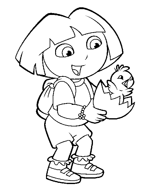 Dora das explorer ausmalbilder