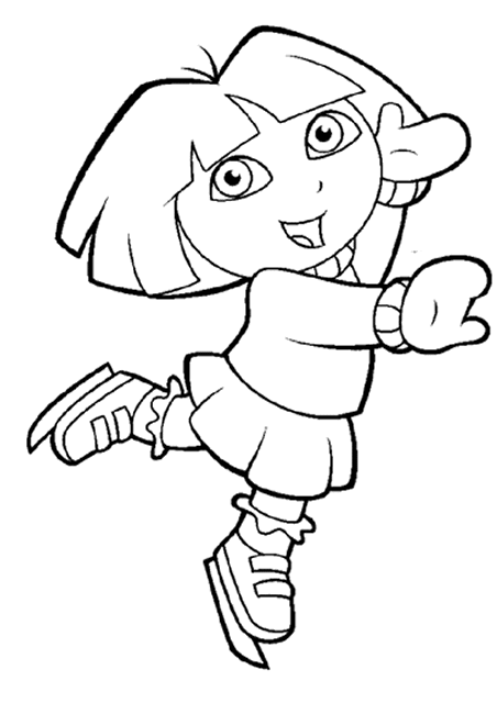 Dora das explorer ausmalbilder