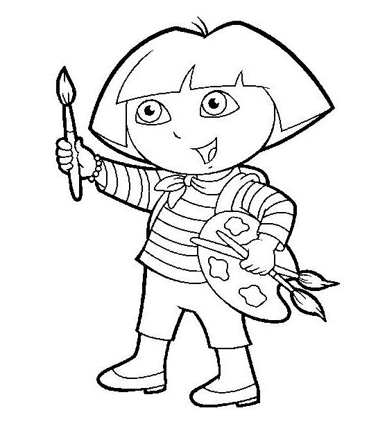 Dora das explorer ausmalbilder