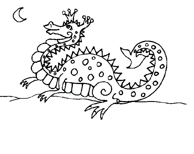 Drachen ausmalbilder