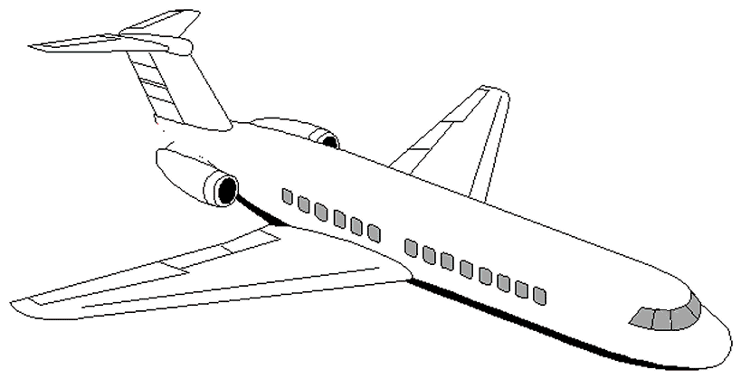 Flugzeug ausmalbilder