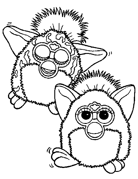 Furby ausmalbilder