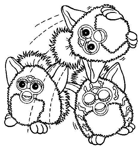 Furby ausmalbilder