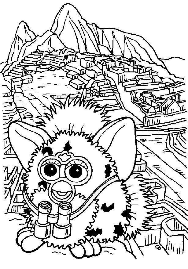 Furby ausmalbilder