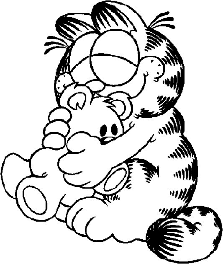 Garfield ausmalbilder