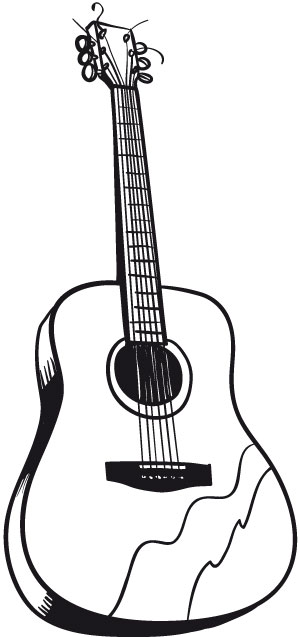 Gitarre ausmalbilder