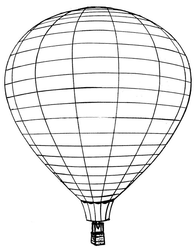 Heissluftballon ausmalbilder