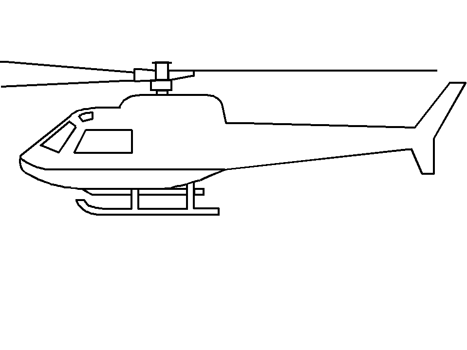 Hubschrauber ausmalbilder