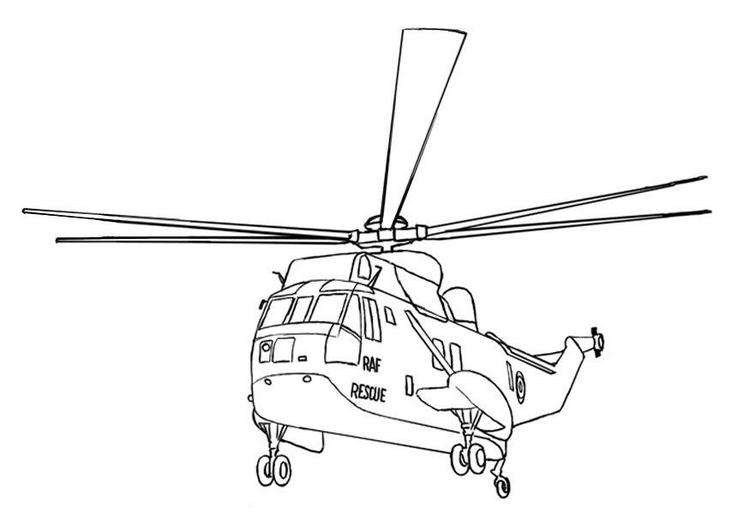 Hubschrauber ausmalbilder