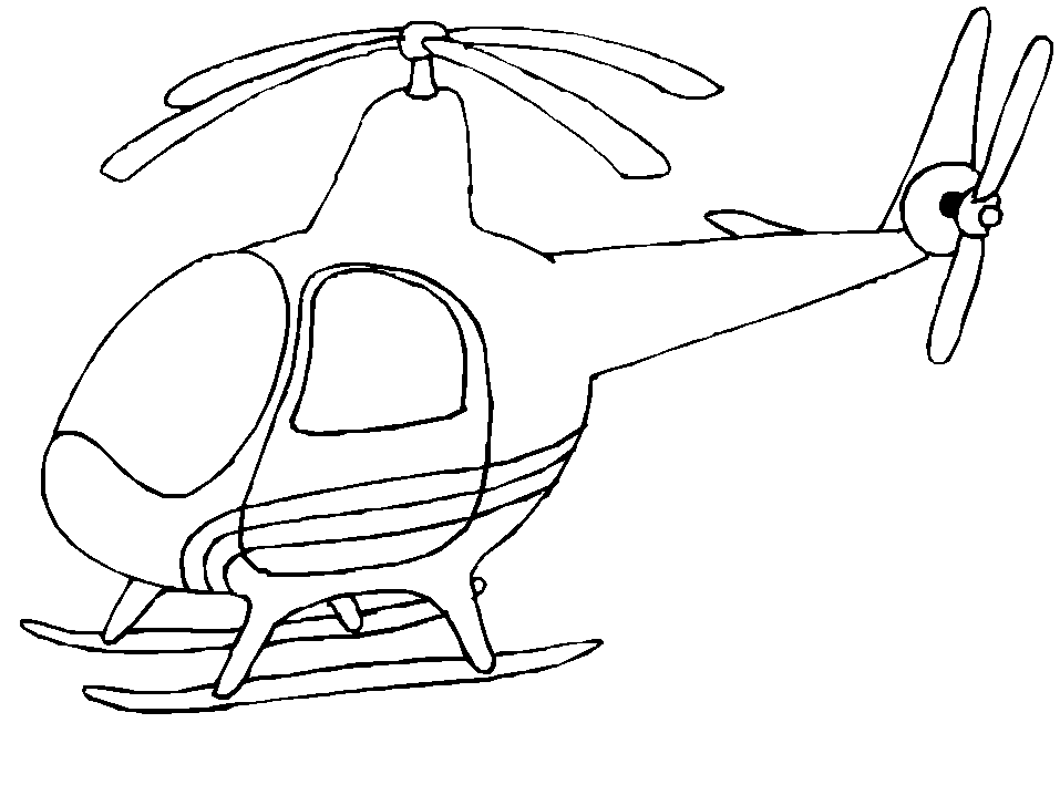 Hubschrauber ausmalbilder