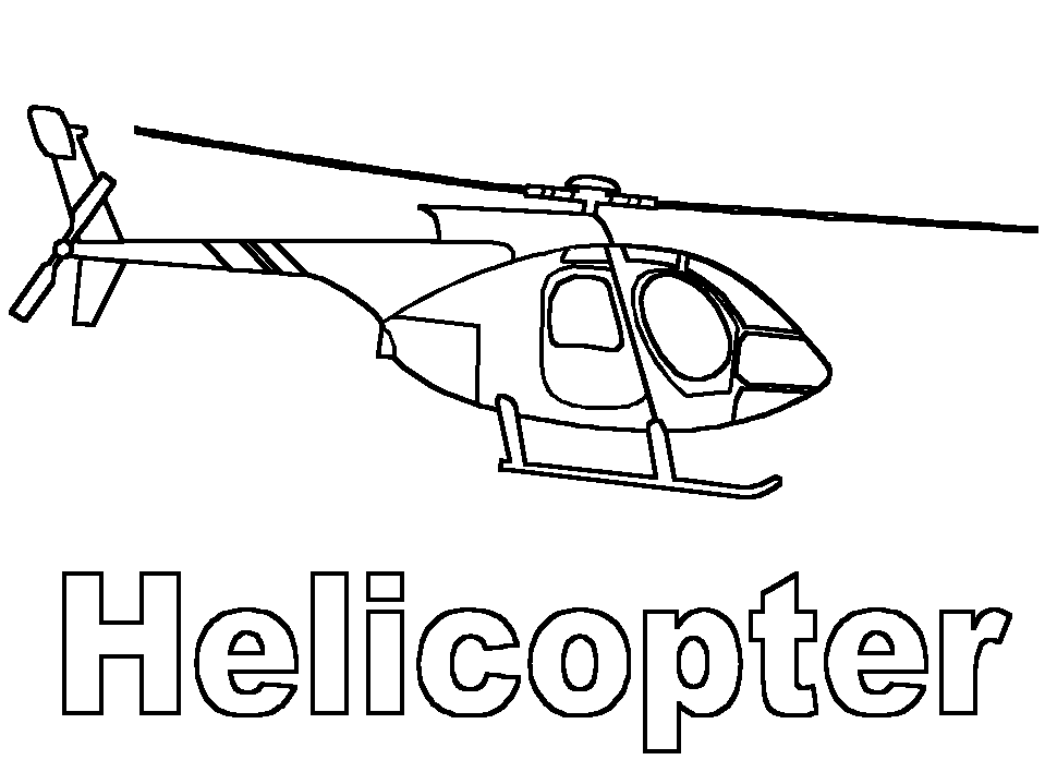 Hubschrauber ausmalbilder