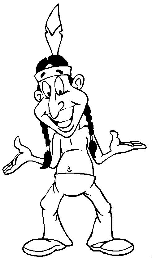 Indianer Ausmalbilder | Animaatjes.de