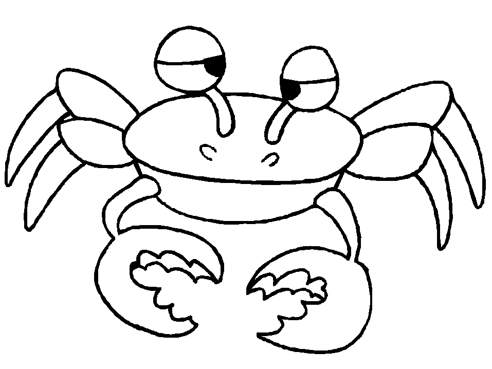 Krabbe ausmalbilder